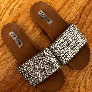 Rhinestone Steve Madden Slides